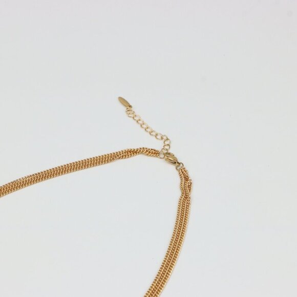 Layered Rose Gold Necklace with Star & Coin Charm – Adjustable Fit, XPNL0344 - Picture 3 of 12